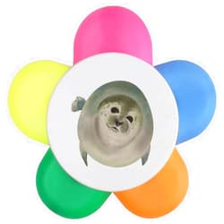 Azeeda 'Seal' Flower Shape Highlighter Pen (HL00025881)