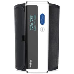 Wellue Blood Pressure Monitor for Home Use, Bluetooth Smart Blood Pressure Machine Upper Arm Cuff, Portable Wireless Automatic BP Monitor, USB Rechargeable Battery, Free APP for iOS & Android, BP2A