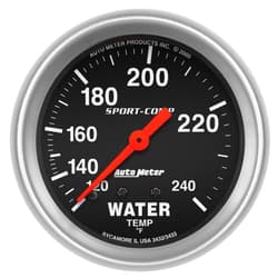 Auto Meter 3432 Sport-Comp Mechanical Water Temperature Gauge