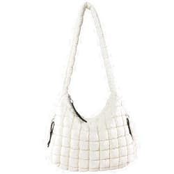 Juoxeepy Quilted Tote Bag Large Puffer Crossbody Bag Women Quilted Carryall Puffy Shoulder Bag Padding Hobo Bag