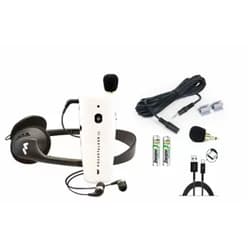 Williams Sound PockeTalker 2.0 Sound Amplifier with Headphone & Earbud Rechargeable Batteries and Micro USB Charging Cable
