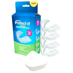 Dentemp Protect-It Custom Fit Mouth Guard 4 Pack for Teeth Grinding at Night - Night Guards for Sleep