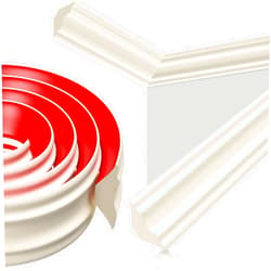 Pushglossy Ceiling Crown Molding Trim 79 Length 2 Wide Self Adhesive Crown Molding Peel and Stick Ceiling Trim White Wall Decorative Ceiling Moulding for DIY Home Indoor Craft