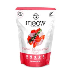 The New Zealand Natural Pet Food Co. Meow e - Chicken & King Salmon Recipe, Dry Cat Food Use as a Complete Diet, Topper, Mixer, or as Cat Training Treats, All Life Stages, 3.5 oz