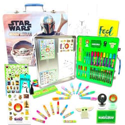 Disney Baby Yoda Activity Set - 500+ Pc Baby Yoda Arts and Crafts Bundle Includes Mandalorian Activity Set with Activity Sheets, Coloring Pages, Stickers, Tattoos, More | Star Wars Activity Set for Kids