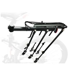 COMINGFIT® Adjustable 120kg Capacity Aluminum Alloy Bicycle Rear Cargo Luggage Rack Rear Bike Cargo Rack