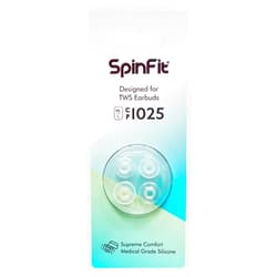 SpinFit CP1025- L/ML- Medical Grade Silicone Patented Ear Tips, Secure Fit and Supreme Comfort Fits MTW3, Galaxy Buds 2, Soundcore Space A40 & More (2 Pairs) (for Nozzle Diameter from 4-5.5mm)