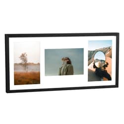 Navaris Picture Frame for 3 Photos - Collage Photo Frame for Wall - Multi Aperture Wall Hanging 3-Photo or Postcard Frame for 6x4 (10x15cm) Pictures