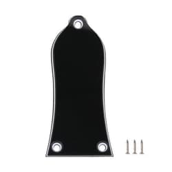 Yibuy 3 Holes 3 Ply Bell Type Truss Rod Cover for Electric Guitar Accessory Replacement for HA-1005