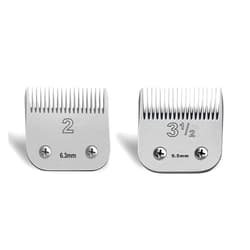 Ruzros Professional Detachable Replacement Ceramic Blades set,compatible with oster Classic 76/Star-Teq/Power-Teq andi A*dis AGC,BDC,BGC,MBG Series Clippers (Size 2#+Size3#)
