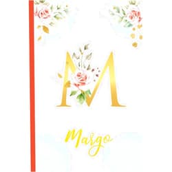 Flower Lila Margo:Personalized Writing Journal / Notebook for Women and Girls, Floral Monogram Initials Names Notebook: Custom Name Journal to Write for Girls Women Happy Birthday Gift, Size 6x9 Lined Pages