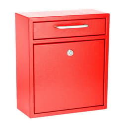AdirOffice Wall Mount Mailbox - Mailbox with Lock and Keys- Durable Wall Mounted Locking Mailbox and Cash Drop Box for House, Apartments and Bussiness After Hours Deposits