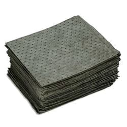 Aabaco Environmental Universal Absorbent Pads - Heavy Weight Sheets (100 Per. Bale) 15 X 17 Inch Absorbing Oil COOLANTS SOLVENTS and Water – Absorbing up to 25 Gallons – for Spill Cleanup (100)