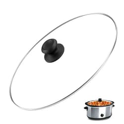 CHAR YONG Oval Slow Cooker Lid Large 8 QT Fits for Crock Pot Glass Lids Programmable Slow Cookers SCV800-S,SCV800-B,SCCPVFC800-DS,SCCPVZ800-S Compatible With Hamilton Beach 33480 33184 Magnifique SCO80-SS