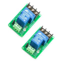 HiLetgo 2pcs 5V 30A One Channel Relay Module Optocoupler Isolation High and Low Trigger 5V