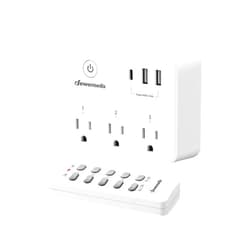DEWENWILS Wireless Remote Control Outlet, 125V/15A/1875W Remote USB Outlet Switch, 100FT Control Range, Programmable & Expandable Indoor Remote Control Outlet, FCC Listed