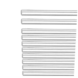 BUVVTPU [10pcs/Pack] 8mm x 350mm Linear Motion Rod Shaft Guide, 10PCS 8mm Steel Rod for 3D Printer and CNC Machine (Diameter:8mm, 350mm / 13.779 inch)