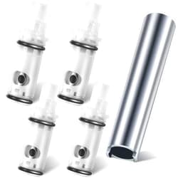 Enhon 5 Pcs Faucet Cartridge Replacement Kit Compatible with Moen 1224 1224B Cartridge Retainer Removal Tool/Moen 14272 for Double Handle Tub Shower, Faucet Cartridge Bathtub Valve Repair