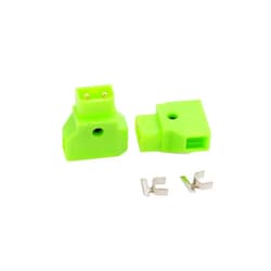 HangTon PowerTap D-tap P-tap Male Female Connector Power Plug for Photography Cable Assembly V-Lock Gold Mount Battery (2pcs, Green)