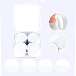 JIAN BOLAND 50 pcs NFC Tags, NTAG215 NFC Tags Blank White Card NFC Stickers NFC Coin Cards Compatible with TagMo and Amiibo with Adhesive Back for Easy Fixing and Storage Box