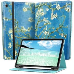 OKP Case for Samsung Galaxy Tab A9+ 11 inch 2023(SM-X210/X216/X218), PU Leather Folio Cover with Multi-Angle Stand//Pen Holder, Auto Wake/Sleep Case for Galaxy A9 Plus 11