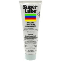 Super Lube 97008 Silicone Lubricating Brake Grease with PTFE, 8 oz Tube, Translucent White