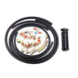 Wisepick 26PCS Air Conditioning Hose and Fitting Kit Includes 6.5 ft #6#8#10 AC Hoses #6#8#10 AC Fittings and Universal AC Receiver Drier