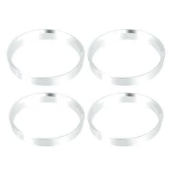 ACROPIX 70.6mm to 64.1mm Universal Car Hub Centric Rings Silver Tone - Pack of 4