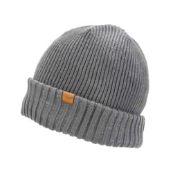 SEALSKINZ Waterproof Cold Weather Roll Cuff Beanie Grey Small-Medium