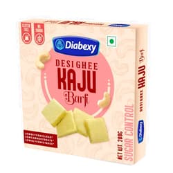 Diabexy Desi Ghee Sugar Free Kaju Barfi for Diabetics- 200g