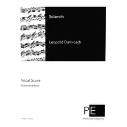 Leopold Damrosch Sulamith - Vocal Score