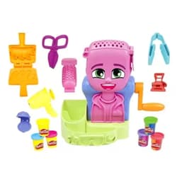 Play-Doh Hair Stylin' Salon Playset with 6 Cans, Pretend Play Toys for Girls and Boys Ages 3 and Up