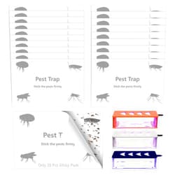 Jahy2Tech 20 Pcs Flea Trap Refill Replacement Glue Boards for Flea Traps for Inside Your Home, Sticky Pads for Fleas, Bugs, Flies, Mosquitos, Safe for Human and Pets