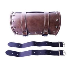 WLZW Motorcycle Handlebar Front Fork Bag Tool Roll Pouch Storage Saddlebag Retro style for Harley Honda Kawasaki Suzuki Yamaha universally suitable all motorcycle models
