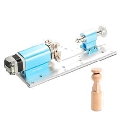 Genmitsu 4th Axis Rotary Module for 4040 and 3030 series CNC Machines with Planetary Geared Stepper Motor, 4 Jaw Chuck, Clamped Range 10-200mm