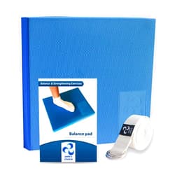 pete's choice XL or L Foam Balance Pad - Free Stretching Strap & Booklet | Extra Large Balance Pads - Physical Therapy, Ankle & Knee Rehab