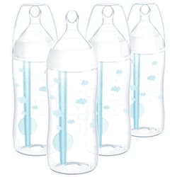 NUK Smooth Flow Pro Anti Colic Baby Bottle - Easy to Assemble and Clean & Reduces Newborn Spit-up & Gas