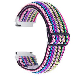 RuenTech Elastic Bands Compatible with Letsfit EW1/AGPTEK LW11/ENOMIR W19 Smart Watch Band, Adjustable Stretchy Nylon Loop Wristband Replacement Soft Straps for MILOUZ,Amzhero,A-TGTGA,TOOBUR IDW19 Watch