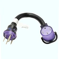 Parkworld RV/EV 50A Extension Cord, NEMA 14-50 Extension Cord, NEMA 14-50P to 14-50R Straight Plug for Generator (1.5FT)