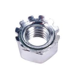 MroMax M5 K-Lock Nuts, Silver Zinc Plated Carbon Steel Keps Lock Nuts for Hardware Fastening Accessories in Machinery, Furniture, Electrical Appliances, 100Pcs