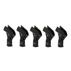 Bolymic 5 PCS Handheld Microphone Stand Mic Clip Holder Fits SHURE A25D SM48,SM58,SM57, Beta58/Beta58A sm48 Beta57 microphone