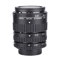 Serounder N-AF Auto Focusing Close-Up Macro Extension Lens Tube Adapter Rings Set 12mm+20mm+36mm for Nikon F Mount DSLR (N-AF1-B)