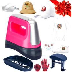 MEETDUMPL Hat Heat Press，Hat Press,Hat Press Heat Machine for Caps,Heat Press Machine for t Shirts,Curved Hat Press Portable Heating Transfer with Insulated Base Plate，Best Christmas Gift. (2)