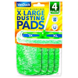 VanDuck X-Large Dust Mop Refill for XL (4-Pack) - Microfiber Pet Heavy Duty Dry Sweeping Refills - Reusable Mop Pad