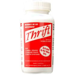 Thrift T-100 Alkaline Based 1-Pound Granular Drain Cleaner,Red