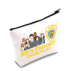 LEVLO Brooklyn 99 TV Show Cosmetic Make Up Bag Brooklyn 99 Fans Gift 99TH Precinct Brooklyn NY Makeup Zipper Pouch Bag Brooklyn 99 Merchandise (99TH Precinct)