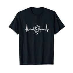 Vintage Physics Science Physicists Atoms Quantum Physics Heartbeat Physicist Quantum Mechanics T-Shirt