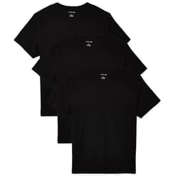 Lacoste Men's Essentials 3 Pack 100% Cotton Slim Fit V-Neck T-Shirts