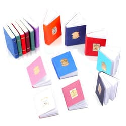 Sumind 16 Pieces Miniature Books Dollhouse Books Timeless Miniatures Books Mini Books Notebook Model Dollhouse Decoration Accessories for Dollhouse Study Room Bedroom Library (Colorful Style)