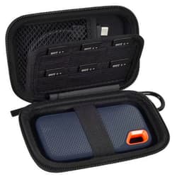 PAIYULE Case Compatible with SanDisk 1TB 2TB 4TB 500GB/for PRO Extreme Portable SSD External Solid State Hard Drive, Memory Card SD SDXC SDHC Card Storage Holder Organizer (Box Only) Black